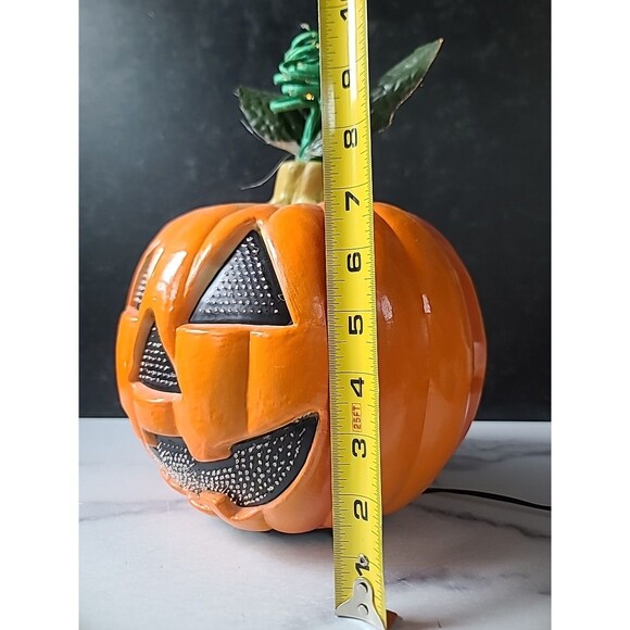 Fiber Optic Halloween Fall Pumpkin Decor Light Up Plug In Vintage Foremost - Picture 8 of 10